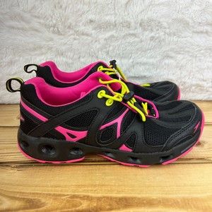 NEW Speedo Womens Size 6 Water Shoes Hydro Comfort 4.0 Black Pink Toggle Ocean